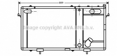 AVA QUALITY COOLING au2047 -  Радиатор, охлаждение двигателя